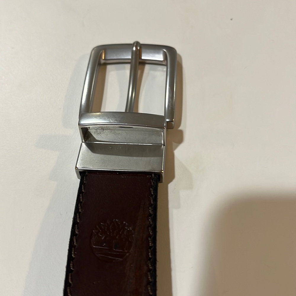 Mens Timberland leather belt